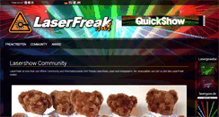 Desktop Screenshot of laserfreak.net